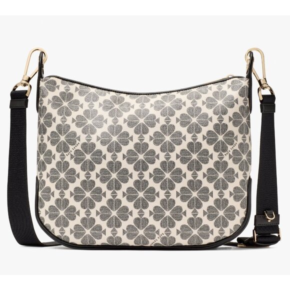 New Kate Spade Signature Spade Flower Large Crossbody Black Multi - Picture 5 of 5